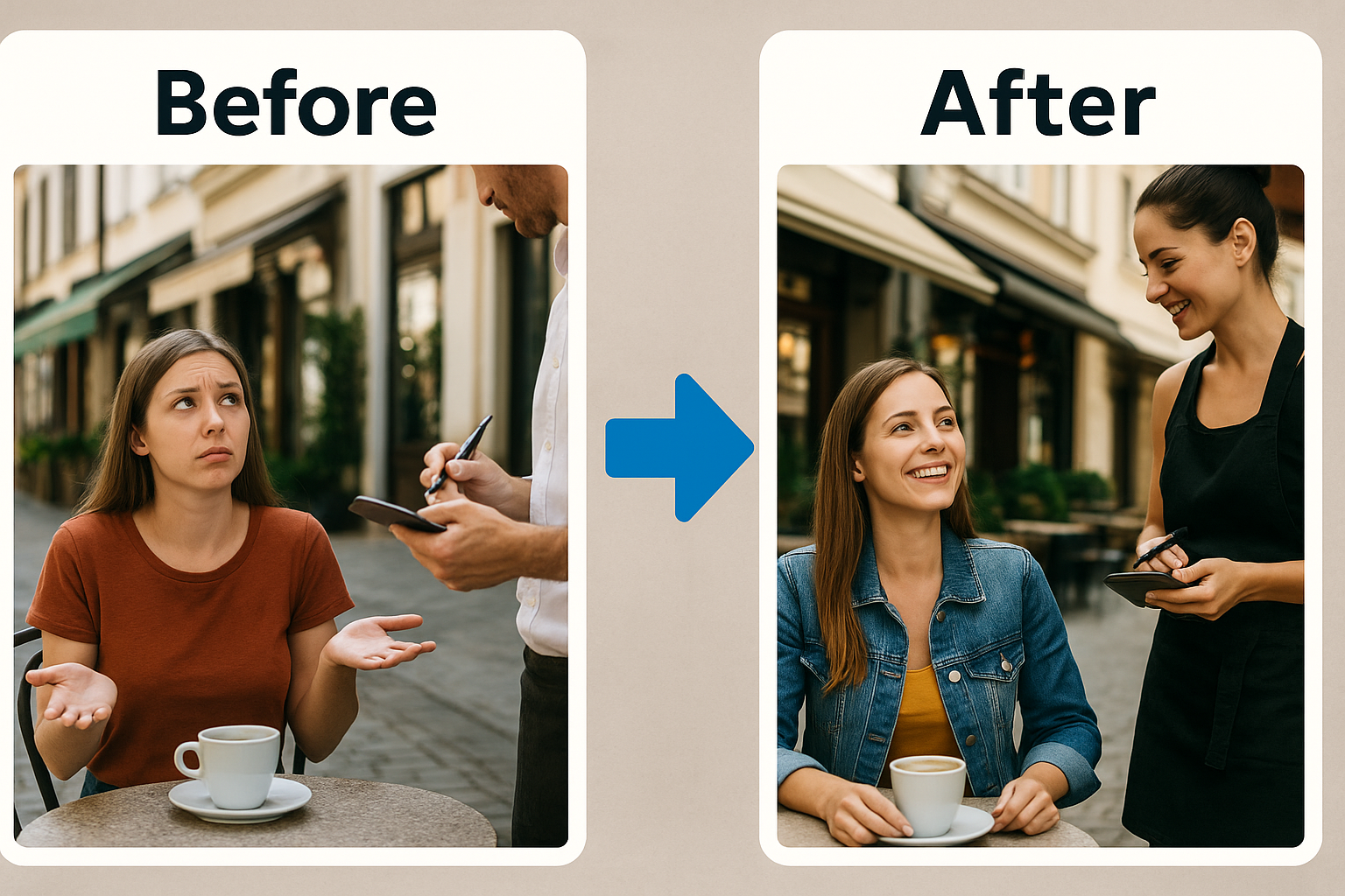 Before and after language confidence